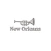 Trumpet New Orleans digitized embroidery design