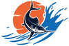 Marlin Fish Logo dtg printing design