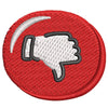 Thumbs Down Emoji digitized embroidery design