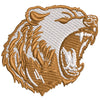 Angry Grizzly digitized embroidery design