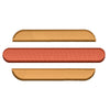 Simple Hamburger Icon digitized embroidery design