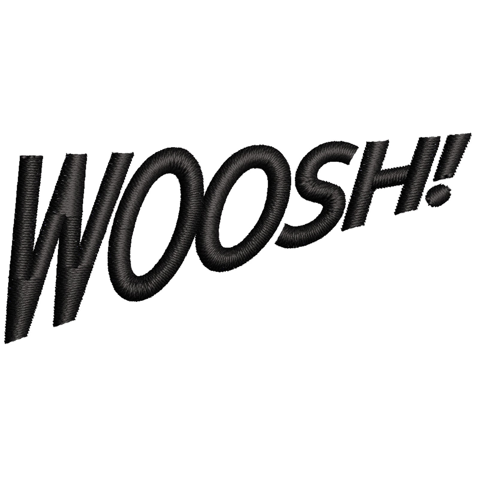Woosh | Word Digitized Embroidery Design | e4Hats – e4Hats.com
