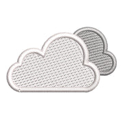 White Cloud Icon digitized embroidery design