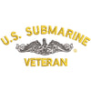 Licensed US Submarine Veteran Symbol digitized embroidery design