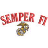 US Marine Semper Fidelis Logo digitized embroidery design