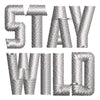Stay Wild digitized embroidery design