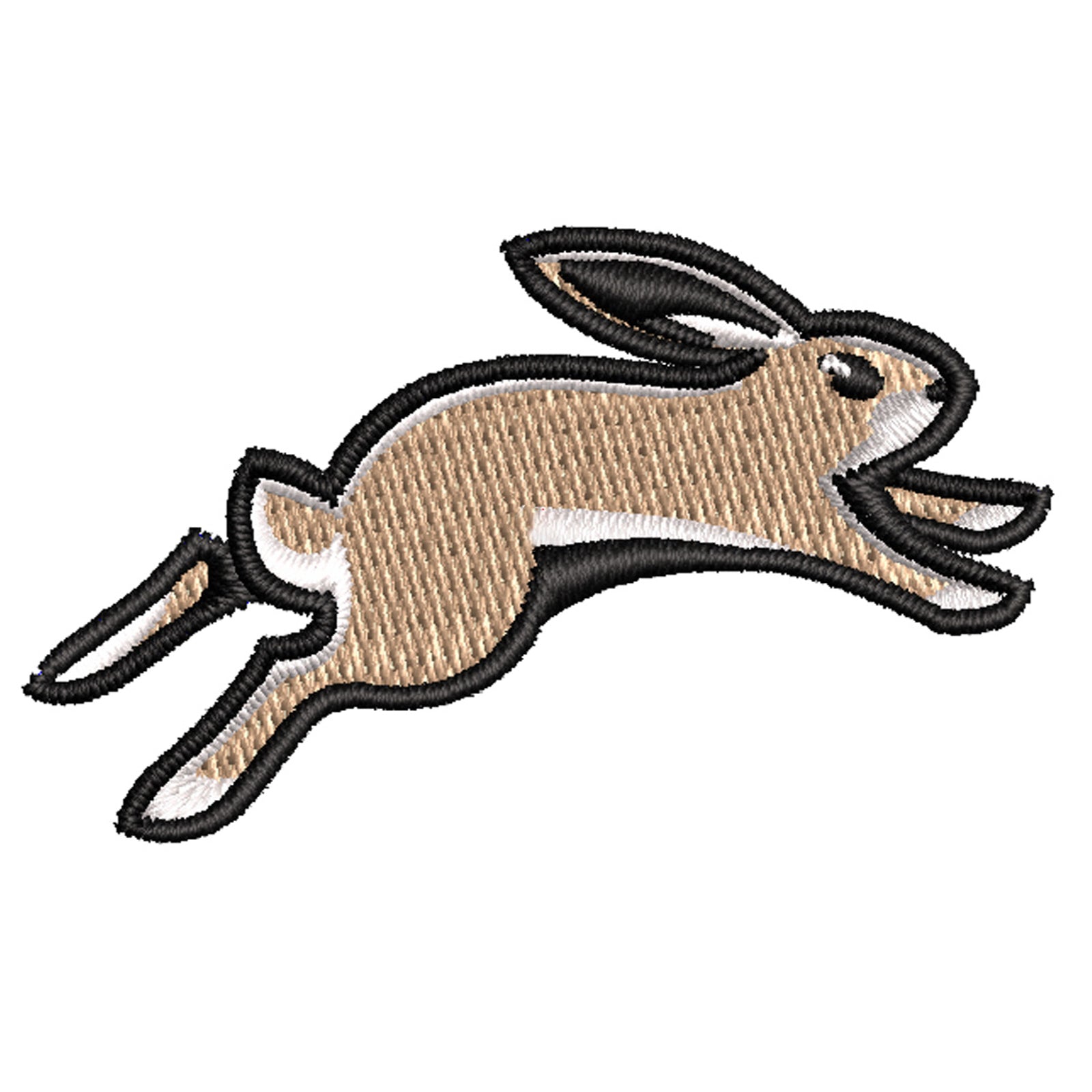 Running Rabbit Icon | Animal Digitized Embroidery Design | e4Hats ...