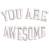 You Are Awesome Phrase digitized embroidery design
