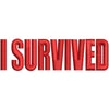 I Survived digitized embroidery design
