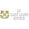 Coast Guard Retired digitized embroidery design