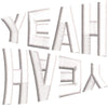 Yeah Yeah Logo digitized embroidery design