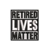 Retired Lives Matter digitized embroidery design