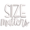 Size Matters Phrase digitized embroidery design