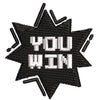 You Win digitized embroidery design