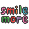 Smile More digitized embroidery design