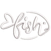 Sad Fish Logo digitized embroidery design