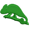 Chameleon Silhouette digitized embroidery design