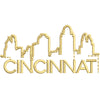 Cincinnati Skyline digitized embroidery design