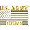 Licensed US Army Veteran Flag Symbol digitized embroidery design