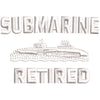 U.S Submarine Retired digitized embroidery design