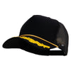 Captain Trucker Mesh Hat - Black OSFM