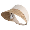 UPF 50+ Toyo Braid 4" Brim Patterned Strap Visor - Toast Tweed OSFM
