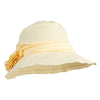 Women's 4.5" Slanted Brim Organza Style Hat - Butter OSFM