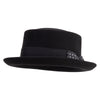 Men's Gambler Porkpie Hat - Black L