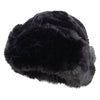 Women's Faux Fur Fleexe Lining Short Beanie - Black OSFM