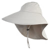 UPF 50+ 5.5" Brim Microfiber Flap Hat - Grey OSFM