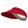 Women's 4.5 Wide Brim Velcro Strap Visor - Red OSFM