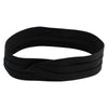 Triple Pleat Hat Band - Black OSFM