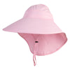 UPF 50+ 5.5" Brim Microfiber Flap Hat - Pink OSFM