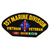 Licensed 1st Marine Corps Division Vietnam Veteran Patch Made in USA