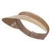Women's 4" Velcro Strap Visor - Tan OSFM