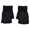 Women's Dot Grip Fingerless Gloves - Black OSFM