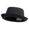 Polyester Linen Mixed Porkpie Upbrim Fedora