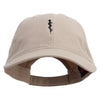 Paramedic Symbol Embroidered Garment Washed Cotton Twill Cap - Khaki OSFM