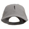 Paramedic Symbol Embroidered Garment Washed Cotton Twill Cap - Grey OSFM