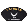 Veteran US Air Force Patch - Black OSFM