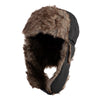 Polyester Faux Fur Lining Trooper Hat - Black OSFM