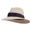 Washable Panama Hat with Stripe Band