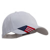 Cotton Twill USA Flag Cap - White OSFM