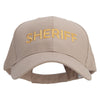 Sheriff Embroidered New Big Size High Profile Twill Cap - Khaki XL-3XL