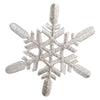 Snowflakes Large Christmas Embroidered Iron On Patch - Silver OSFM