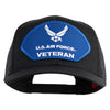 U.S. Air Force Veteran Blue Patched Solid Cotton Twill Mesh Prostyle Cap - Black OSFM