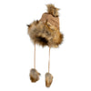 Lined Women's Rib Knit Faux Fur Pom Beanie - Tan OSFM