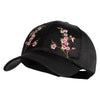 Women's Stain Chinese Blossom Embroidery Baseball Cap - Black OSFM