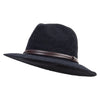 Women's Chenille Wired Edged Brim Hat - Black OSFM