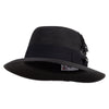PP Panama With Feather Hat - Black S-M